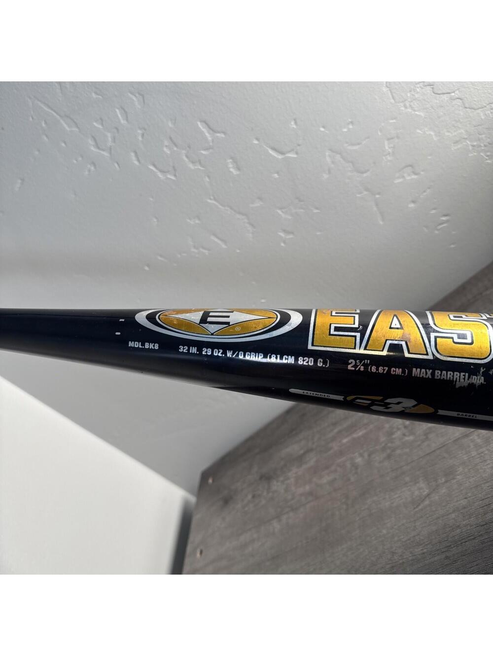 EASTON "BLACK MAGIC" BASEBALL BAT 2 5/8 MDL:BK8 32”/29oz ALLOY Extended Barrel - Picture 5 of 6